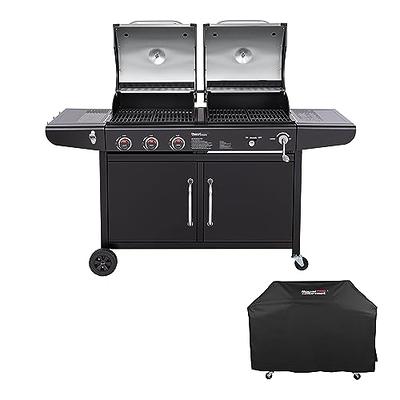 Weber 3 Burner Propane GAS Grill 28 in. Flat Top Griddle Combo with Griddle Essential Set, Black 1500451