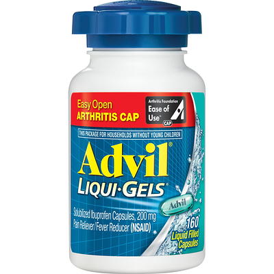 Advil Liqui-Gels Pain and Headache Reliever Ibuprofen, 200 Mg