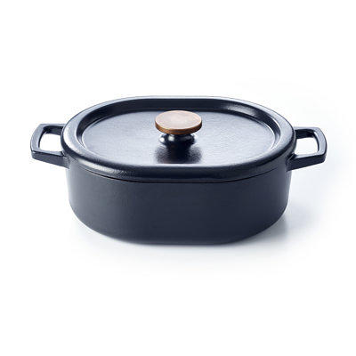 Chasseur Non-Stick Enameled Cast Iron Oval Dutch Oven