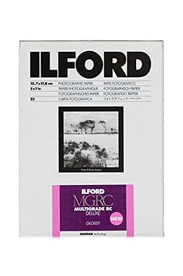 Ilford Multigrade V RC Deluxe Glossy Surface Black & White Photo Paper,  190gsm, 5x7, 25 Sheets - Yahoo Shopping