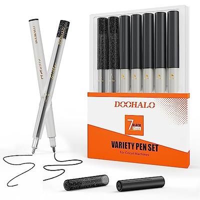 Xinart Dual Tip Pens for Cricut Maker 3,Maker,Explore 3,Air 2,36 Pack Markers  Pens Set Black Waterbased Ink Ultimate Fine Point Pen Supplies Bundle  Marker Pen for Cricut Maker 3 (0.4 Tip 