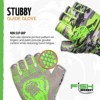 Fish Monkey Stubby Guide Glove, UPF 50+, Short Stubby cut, Quick