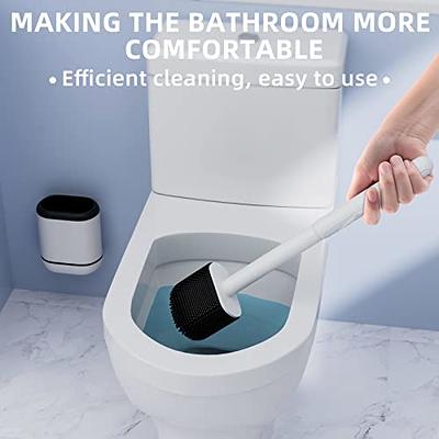 Toilet Bowl Brush Holder Set: Bathroom Deep Cleaning Toilet