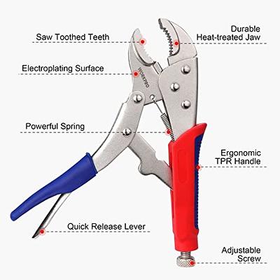 Pittsburgh 3 piece Locking Pliers Set - Curved Jaw Locking Pliers Set, 3  Pc. NEW