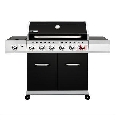 Deluxe 6-Burner Gas Grill with Infrared Searing Side Burner