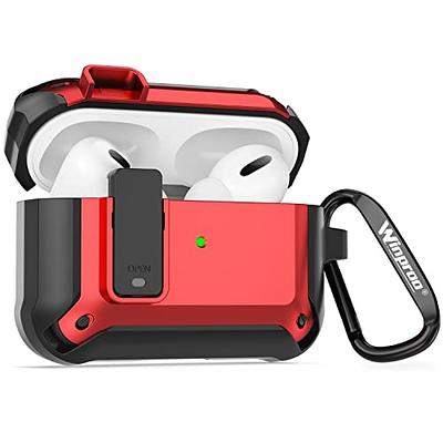 AirPods Case Clear Protective See Through Shockproof Case Cover Skins with  Keychain Compatible with Apple AirPod 2 and 1