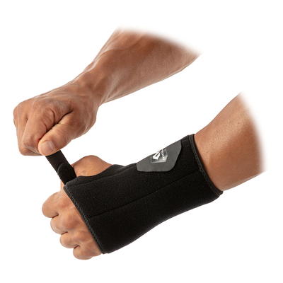 Copper Fit Unisex Adult Fingerless Rapid Relief Adjustable Wrist Wrap with  Ice Pack or Heat Therapy Black Adjustable