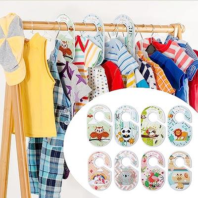 8pcs/set Storage Organizer Home Newborn To 24 Month Gift Baby Closet  Divider Size Clothing Wardrobe