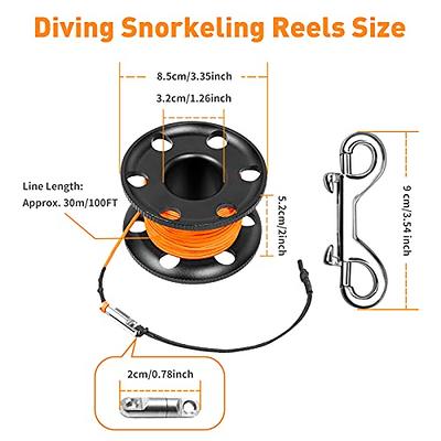 Max Dive Reel 150ft Line Clip Kayak Anchor for SMB Wreck Scuba