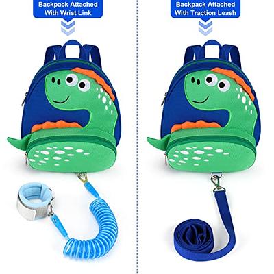 Accmor Toddler Harness Backpack Leash Baby Dinosaur Backpacks with