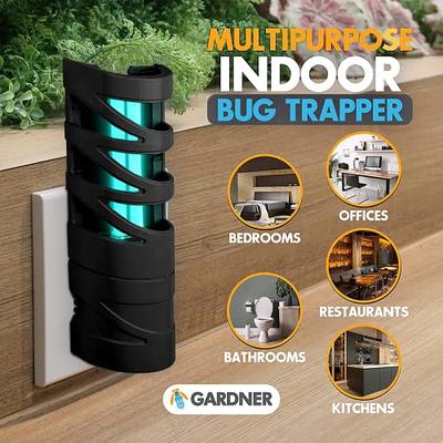 Flying Insect Trap Indoor Plug-in Bug Catcher Zapper Light, Mosquito Gnat  Fly Trap Killer Plug in Wall Indoor for Home Office House Kitchen, 1 Pack