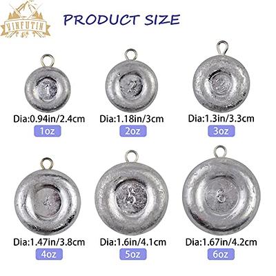 VINFUTIN Fishing Weights,Disc Sinkers Coin Sinkers Catfishing Sinkers Surf  Fishing Weights Saltwater Weights (5OZ - 4PCS) - Yahoo Shopping