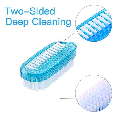 Handle Grip Nail Brush Cleaner Fingernail Scrub Brush Hand Cleaning Brushes  Soft Stiff Bristles Scrubber Manicure