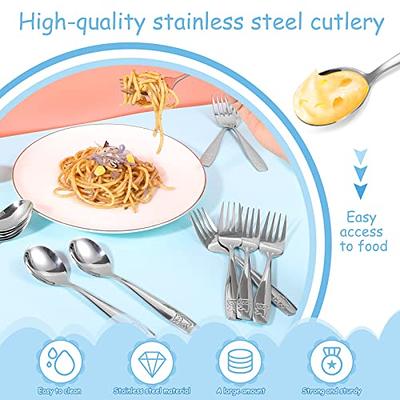 Spoon Baby Set Fork Toddler Feeding Forks Utensils Spoons Kids Cutlery Silverware  Infant Steel Sets Portable Travel 