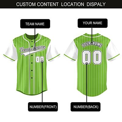 Custom Pinstriped Baseball Jersey| Full Button Down, White with Scarlet Red Pinstripes Personalized Jersey with Your Team, Player, Numbers