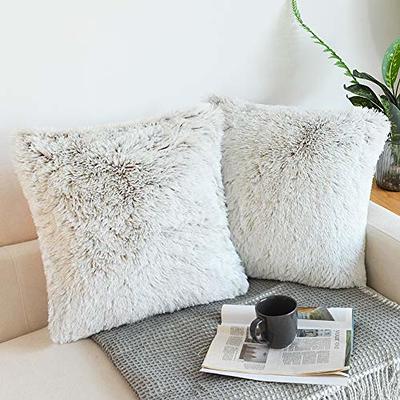 NordECO HOME Luxury Soft Faux Fur Fleece Cushion Cover Pillowcase