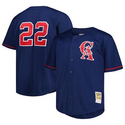 Men's Bo Jackson California Angels Mitchell & Ness Cooperstown Collection Authentic Batting Practice Jersey - Navy