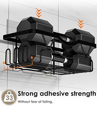 AKTECKE Corner Shower Caddy, 2 Pack Adhesive Shower Corner Organizer  Shelves, No Drilling Stainless Steel Shower Storage Rack with  Hooks&Toothpaste