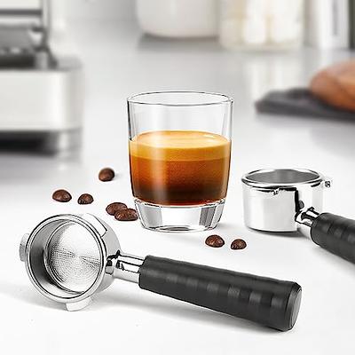 54mm Bottomless Portafilter For Breville 8 Series, Stainless Steel Coffee  Espresso Machine Wood Handle With Two Cup Basket Filter Dosing Ring Funnel