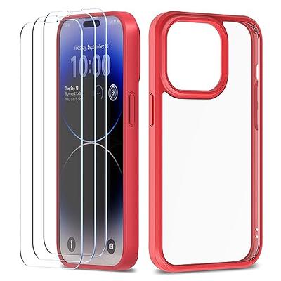 XClear for iPhone 14 Pro Max Phone Case Screen Protector [Premium Bundle]  [Military Grade Drop Tested] [Not Yellowing Bumper] - Clear/Red Case + 3  Pack Tempered Glass (2022/6.7inch) - Yahoo Shopping