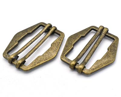 25mm Bronze Adjustable Belt Buckle Slide Buckles,rectangle Metal