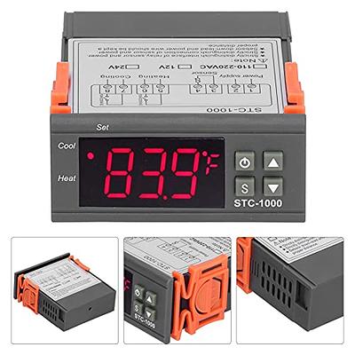 Temperature Controller Eujgoov STC-1000 Cooling and Heating Digital  Thermostat with Sensor Refrigerator and Fermenter(12V) - Yahoo Shopping