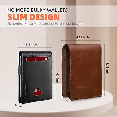 Claasico Men's Slim Leather Money Clip