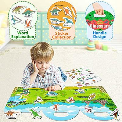 3-Pack Reusable Stickers for Kids Sticker Books for Kids Educational  Learning Toys