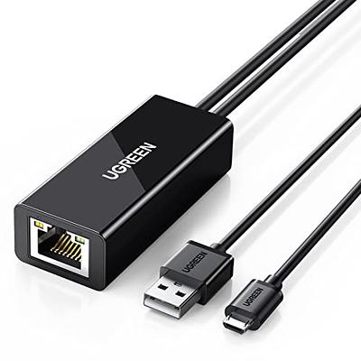 AreMe 2 Pack OTG Cable Adapter for Fire TV Stick 4K, 90 Degree Left Angle  Powered Micro USB to USB OTG Adapter for Android Phone Tablet and More Host