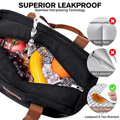 Insulated Lunch Box for Men Women, Leakproof Thermal Lunch Bag
