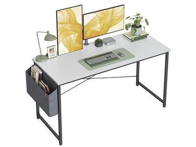  Cubiker Computer Desk 47 inch Home Office Writing Study Desk,  Modern Simple Style Laptop Table with Storage Bag, Black : Home & Kitchen