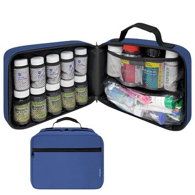 LEIKOLL Medicine Storage Bag, Pill Bottle Organizer with Shoulder