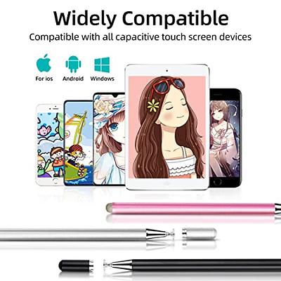 Stylus Pen for Touch Screens (3 Pack Gradient Colorful) 2 in 1 Capacitive  Stylus Pen for iPad iPhone Android Samsung Phone Microsoft Tablet Fine  Point