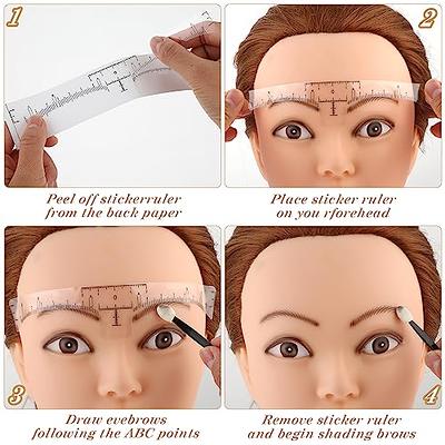 50Pcs Disposable Brow Ruler Eyebrow Sticker