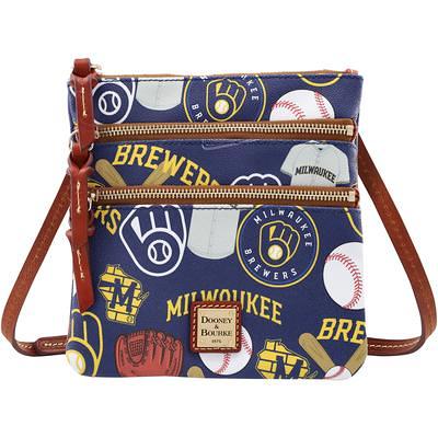 Women's Dooney & Bourke Carolina Panthers Pebble Triple-Zip Core