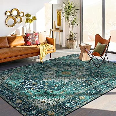 SUSSEXHOME Moroccan Gray/Blue 44 in. x 24 in. and 31.5 in. x 20 in