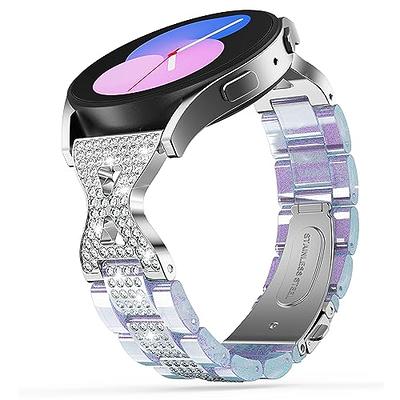  Watch Band Compatible with Samsung Galaxy Watch 6 Band 40mm  44mm Galaxy Watch 6 Classic 43mm Galaxy Watch 5 Band for Women Galaxy Watch  5 40mm 44mm Band Women's Jewelry Crystal