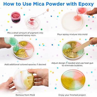 Rolio - Mica Powder - 1 Jar of Pigment for Paint, Dye, Soap Making, Nail Polish, Epoxy Resin, Candle Making, Bath Bombs, Slime - 50g / 1.76oz (Lilac)