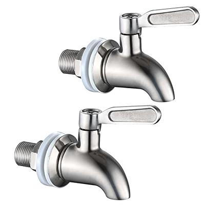 Beverage Dispenser Replacement Spigot,Oak Leaf Stainless Steel Spigot  Polished Finished, Dispenser Replacement Faucet