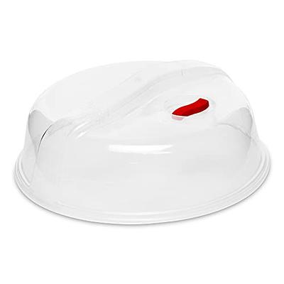 DecorRack Plastic Serving Bowl with Lid, White (1 Bowl)