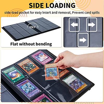 4-Pocket Binder for Pokemon Cards, Pokemon Card Binder with 50 Removable  Sheets Holds 400 Cards, Trading Card Binder for TCG Football Baseball  Pokemon