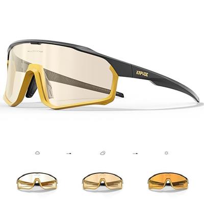 KAPVOE Photochromic Cycling Glasses Men Women Clear Mountain Bike  Sunglasses MTB Sports Transition Triathlon Bicycle Running