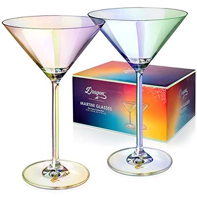 JoyJolt Claire European Crystal Champagne Flutes Glasses 5.7 oz