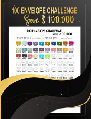 100 envelope challenge: Saving Tracker Journal For Men And Women |Easy And  fun Way To Save $5,050 , cash envelope wallet |Cash Envelope , Finance