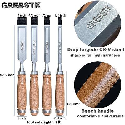 4 Piece Wood Chisel Sets Woodworking Tools Set, Wood Chisels For Woodworking