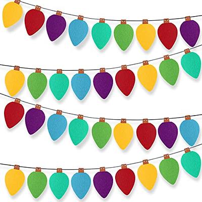 Colourful Felt Bubble Garland 260cm Multicoloured Room Decorations