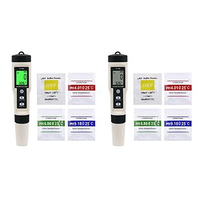 pH Monitor Digital pH Meter&Temperature Meter Water Quality Tester with ATC  and Automatic Calibration Function, pH Tester for hydroponics, Aquarium