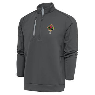 Louisville Cardinals Antigua Fortune Big & Tall Quarter-Zip Pullover Jacket - Black