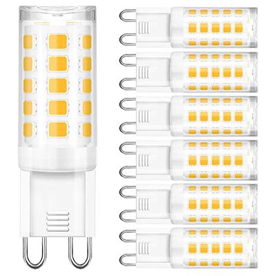 Flaspar G9 50W Halogen Light Bulbs, T4 580LM JCD Type 2800K Warm