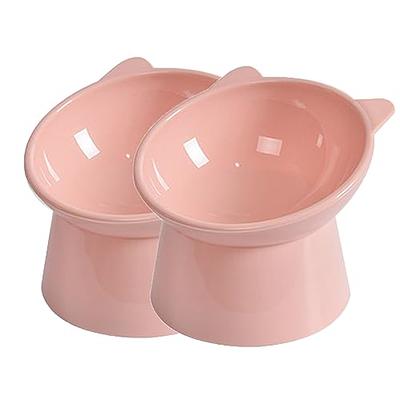 LETAOTAO Slow Feeder Cat Bowl - Cat Puzzle Feeder Ceramic 8.8'' Cat Dish to  Slow Down Eating with Cat Ears Shape Design Prevent Choking Promote  Digestion Cat Bowl (Pink) - Yahoo Shopping